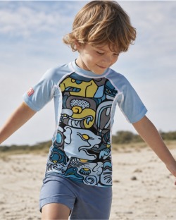 Tee-shirt anti-UV UPF 80 enfant mexico — manche courte (lifestyle)