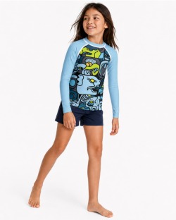 Tee-shirt anti-UV UPF 80 enfant mexico — manche longue