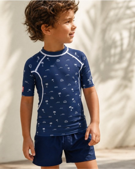 Tee-shirt anti-UV UPF 80 enfant picto — manche courte (lifestyle)