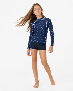 Tee-shirt anti-UV UPF 80 enfant picto — manche longue