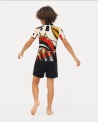 Tee-shirt anti-UV UPF 80 enfant robot — manche courte vue 3
