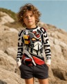 Tee-shirt anti-UV UPF 80 enfant robot — manche longue (lifestyle) vue 1
