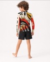 Tee-shirt anti-UV UPF 80 enfant robot — manche longue vue 3