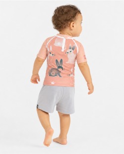 Tee-shirt anti-UV UPF 80 enfant run — manche courte