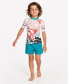 Tee-shirt anti-UV UPF 80 enfant sticker — manche courte vue 2