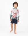Tee-shirt anti-UV UPF 80 enfant sticker — manche longue vue 5