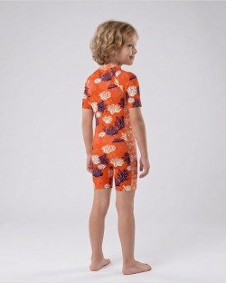 Combinaison anti-UV UPF 50+ enfant — manche courte — dos