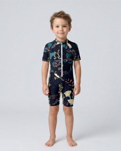 Combinaison anti-UV UPF 50+ enfant — manche courte — face