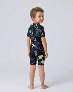 Combinaison anti-UV UPF 50+ enfant — manche courte — dos