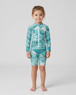 Combinaison anti-UV UPF 50+ enfant — manche longue — face
