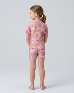 Combinaison anti-UV UPF 50+ enfant — manche courte — dos