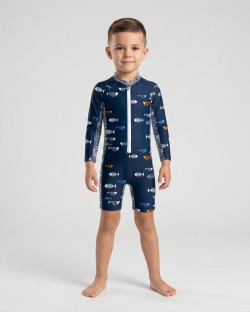 Combinaison anti-UV UPF 50+ enfant — manche longue — face