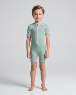 Combinaison anti-UV UPF 50+ enfant — manche courte — face
