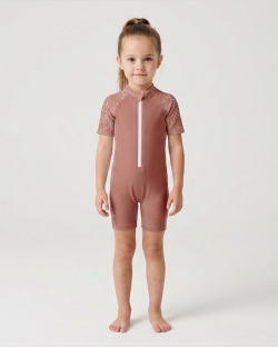 Combinaison anti-UV UPF 50+ enfant — manche courte — face