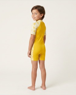 Combinaison anti-UV UPF 50+ enfant — manche courte — dos