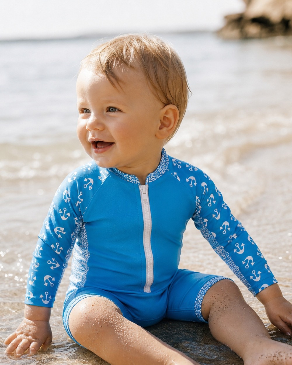 Combinaison anti-UV UPF 50+ enfant — manche longue (lifestyle) vue 1
