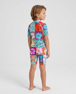 Combinaison anti-UV UPF 50+ enfant — manche courte — dos