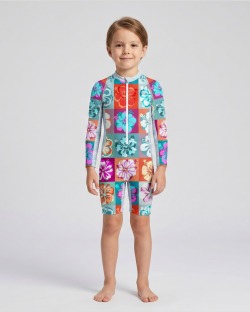 Combinaison anti-UV UPF 50+ enfant — manche longue — face