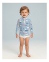 Tee-shirt anti-UV UPF 50+ enfant petitbateau — manche longue (face) vue 2