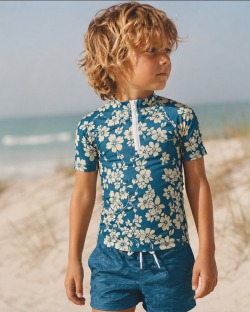 Tee-shirt anti-UV UPF 50+ enfant fugu — manche courte (lifestyle)