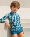 Tee-shirt anti-UV UPF 50+ enfant fugu — manche longue (lifestyle) vue 1