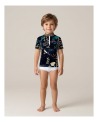 Tee-shirt anti-UV UPF 50+ enfant deepwhales — manche courte (face) vue 1