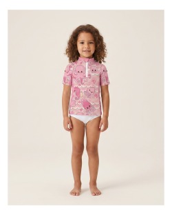 Tee-shirt anti-UV UPF 50+ enfant babysea — manche courte (face)