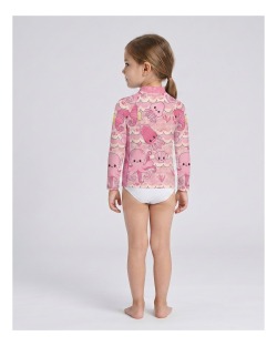 Tee-shirt anti-UV UPF 50+ enfant babysea — manche longue (dos)