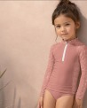 Tee-shirt anti-UV UPF 50+ enfant coquillage — manche longue (lifestyle) vue 1