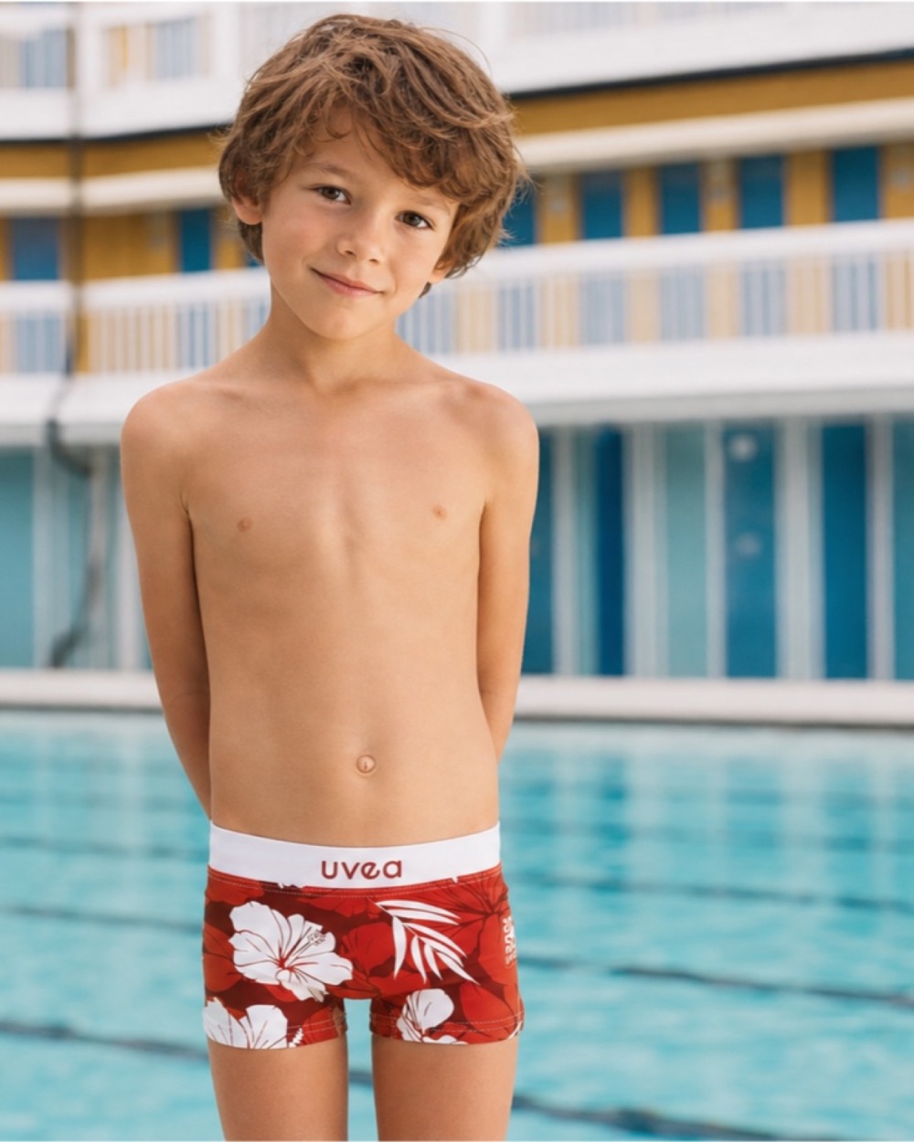 Badeshorts Jungen – HIBISCUS