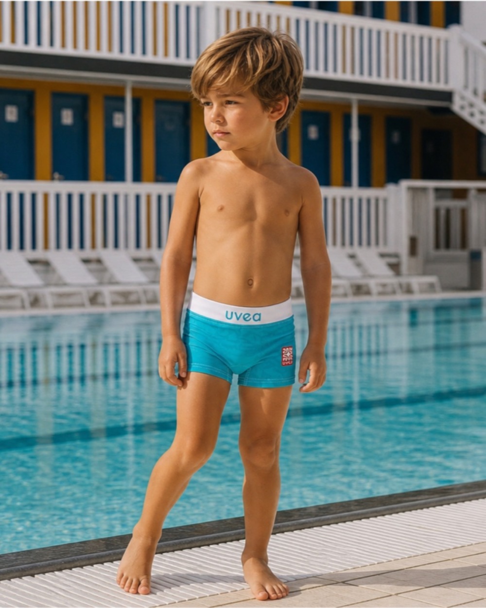 Boxer de bain garçon – PANTONE Bleu