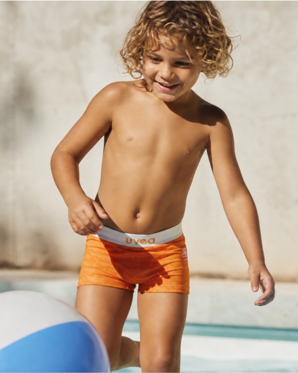 Boys' Swim Boxer – PANTONE Orange