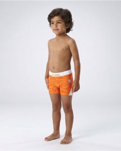 Boxer de bain garçon – PANTONE Orange