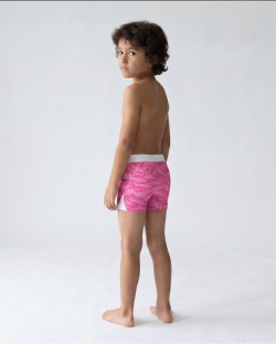 Boxer de bain garçon – PANTONE Rose