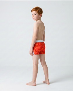 Badeshorts Jungen – PANTONE Rouge