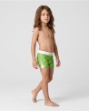 Boxer de bain garçon – PANTONE Vert vue 2