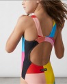 Girls' 1-Piece Swimsuit – GEOMETRIC vue 3