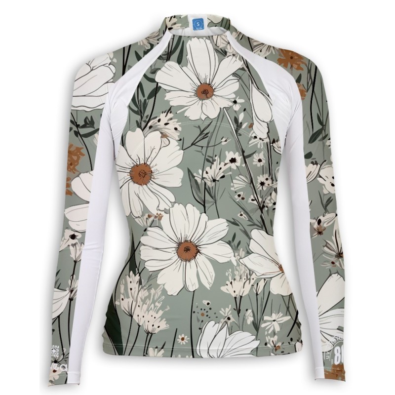 Tee-shirt anti-UV femme MARGUERITE – UPF 80 | Maillot bain protection solaire
