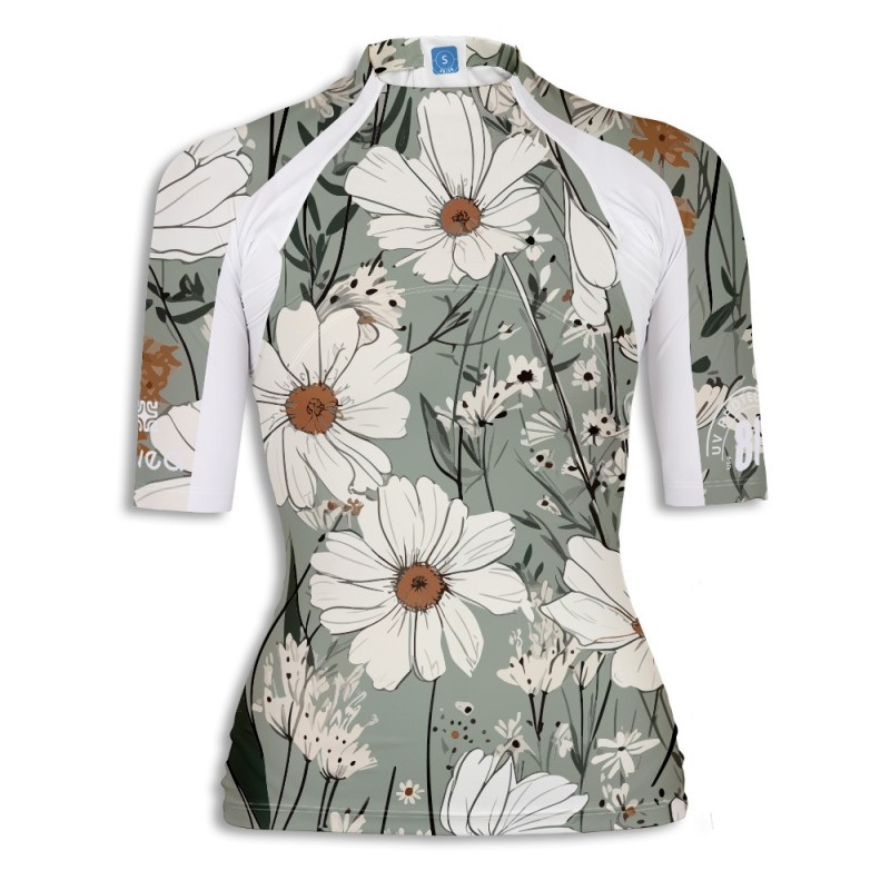 Tee-shirt anti-UV femme MARGUERITE – UPF 80 | Maillot bain protection solaire