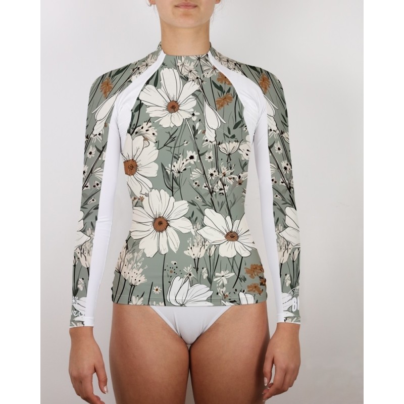Tee-shirt anti-UV femme MARGUERITE – UPF 80 | Maillot bain protection solaire