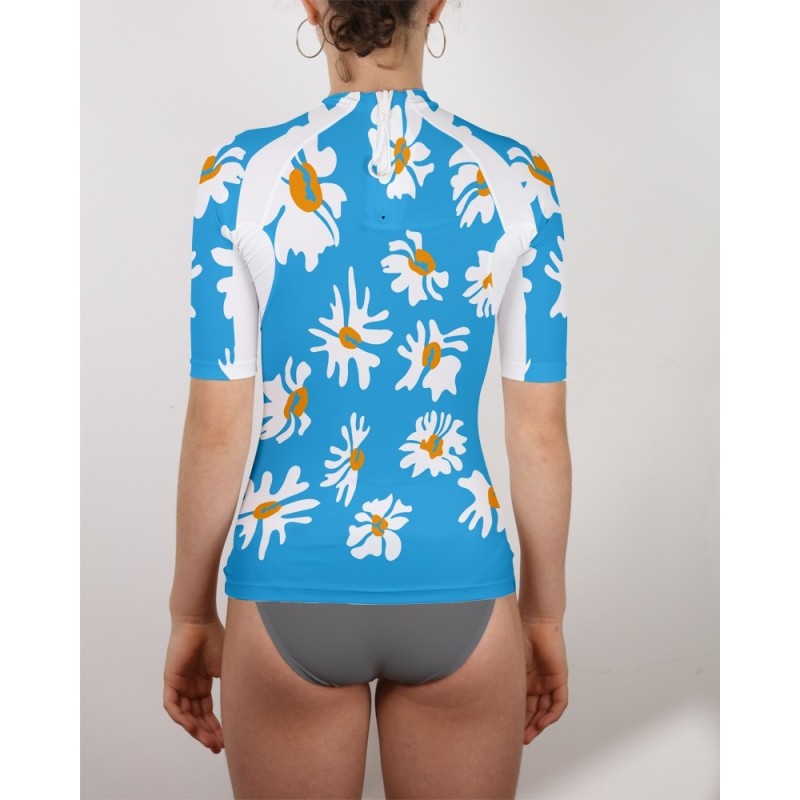 Tee-shirt anti-UV femme MARGUERITEBLANCHE – UPF 80 | Maillot bain protection solaire