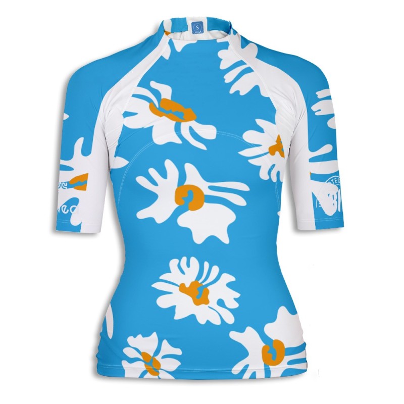 Tee-shirt anti-UV femme MARGUERITEBLANCHE – UPF 80 | Maillot bain protection solaire
