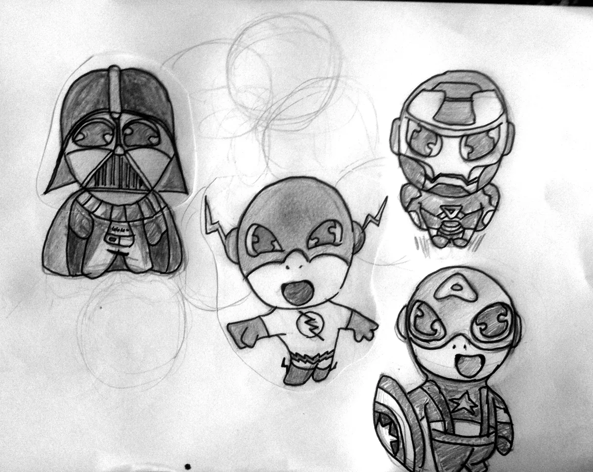 Croquis au crayon