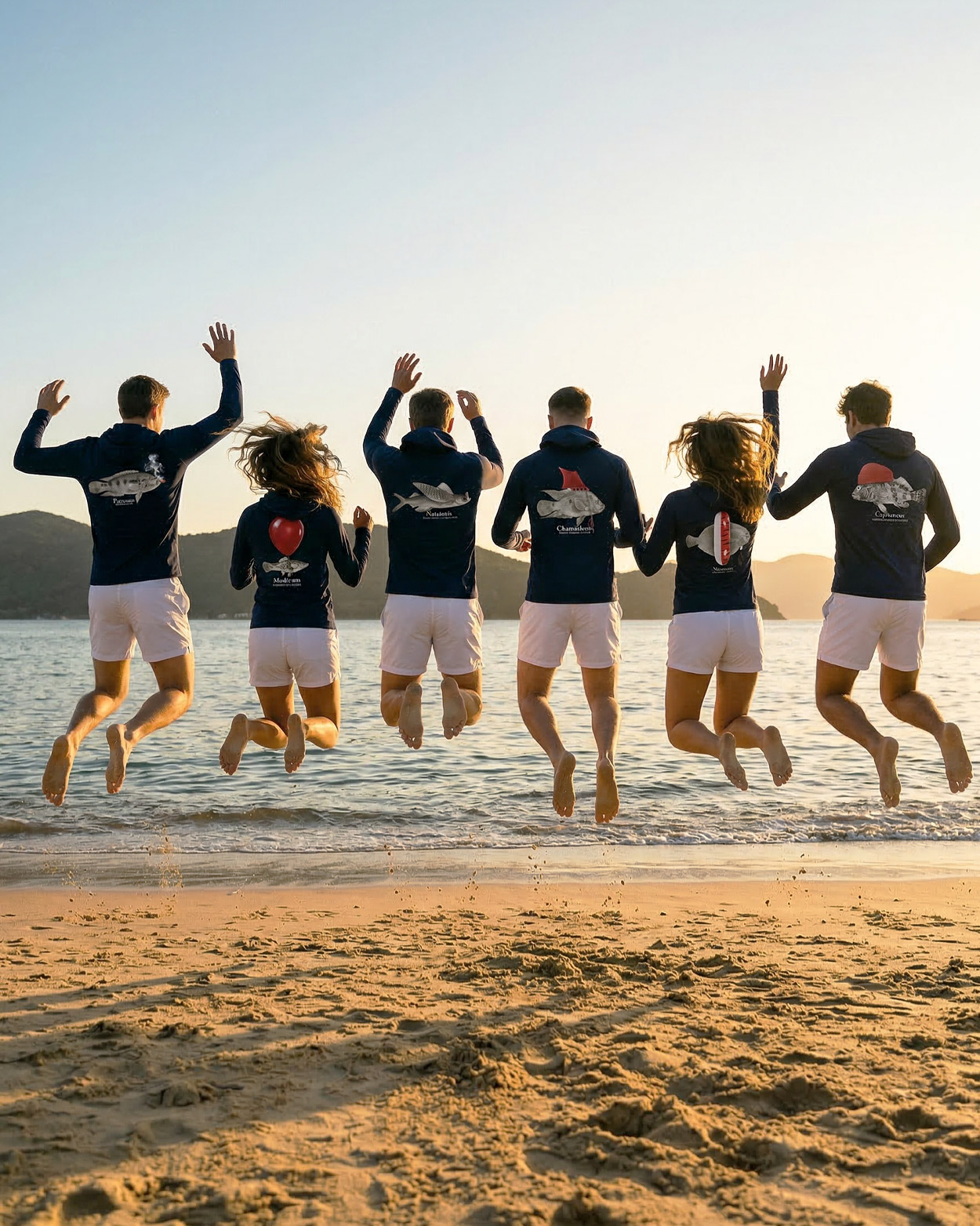 pecheur sur bateau en rashguard a capuche 